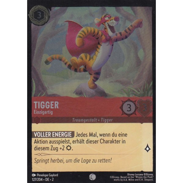 Tigger - Einzigartig  Holo 127/204