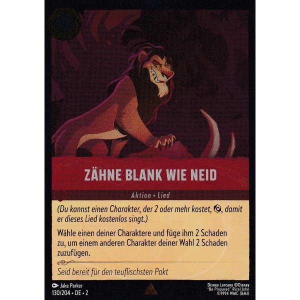 Z&auml;hne Blank wie Neid Holo 130/204