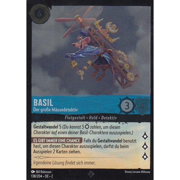 Basil - Der gro&szlig;e M&auml;usedetektiv Holo 138/204