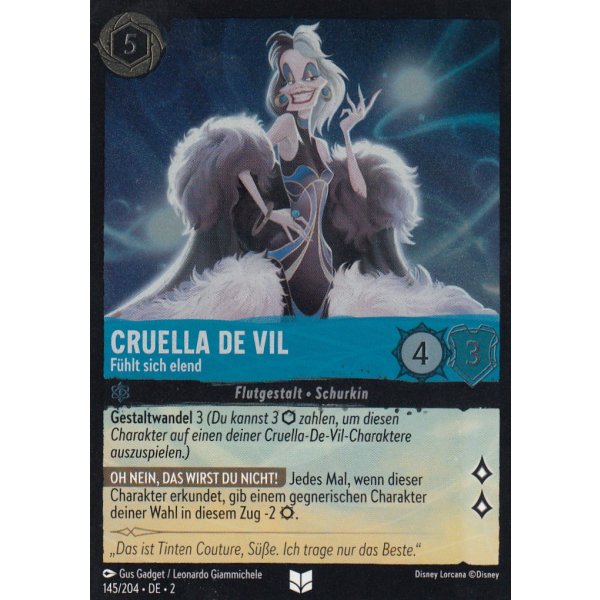 Cruella De Vil - F&uuml;hlt sich elend Holo 0145/204