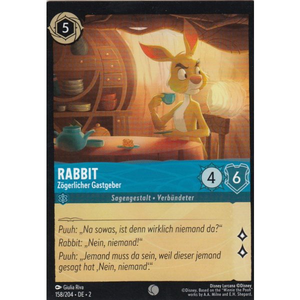 Rabbit - Z&ouml;gerlicher Gastgeber 158/204