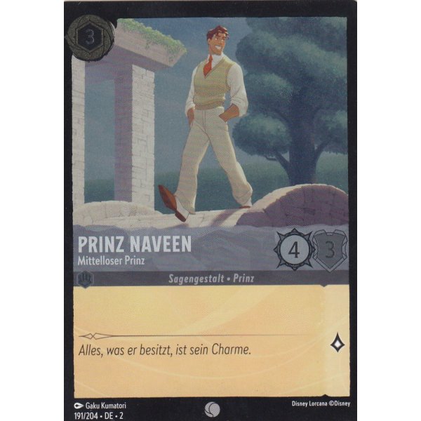 Prinz Naveen - Mittelloser Prinz Holo 191/204