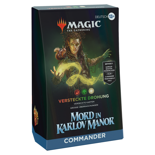 Mord in Karlov Manor Commander Deck - Versteckte Drohung (deutsch)