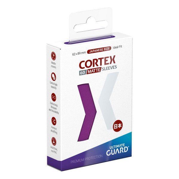 Ultimate Guard Cortex Matte Sleeves Japanische Gr&ouml;&szlig;e Lila (60 H&uuml;llen)