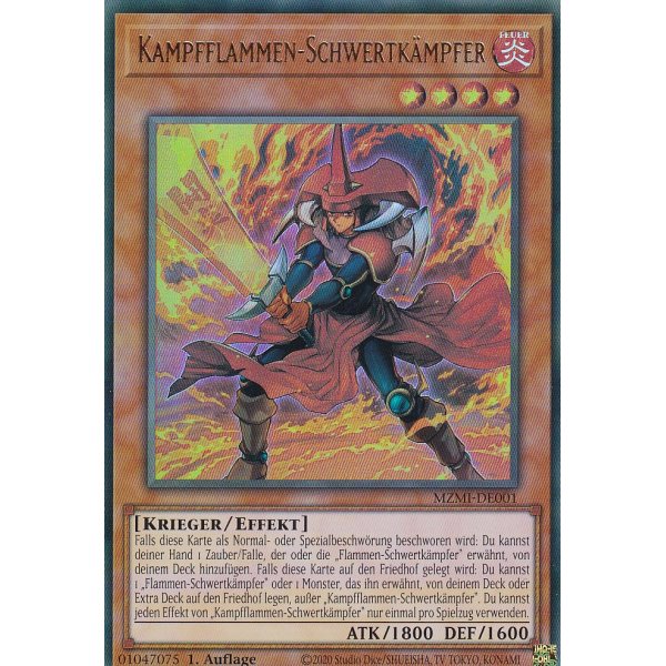 Kampfflammen-Schwertk&auml;mpfer (V.1 - Ultra Rare) MZMI-DE001