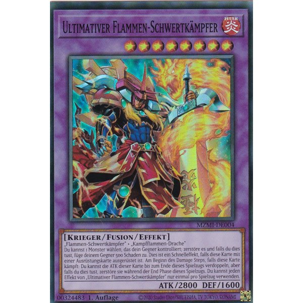 Ultimativer Flammen-Schwertk&auml;mpfer (V.1 - Super Rare) MZMI-DE004