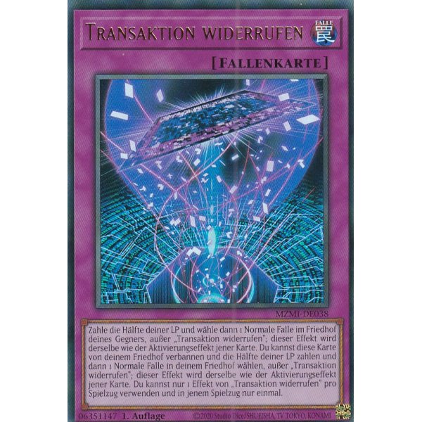 Transaktion widerrufen (V.1 - Ultra Rare) MZMI-DE038
