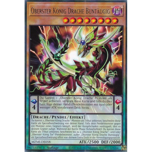 Oberster K&ouml;nig Drache Bunt&auml;ugig MZMI-DE058