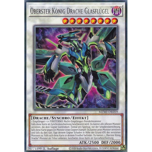 Oberster K&ouml;nig Drache Glasfl&uuml;gel MZMI-DE059
