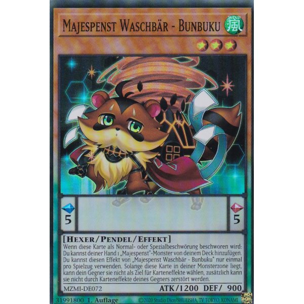 Majespenst Waschb&auml;r - Bunbuku MZMI-DE072