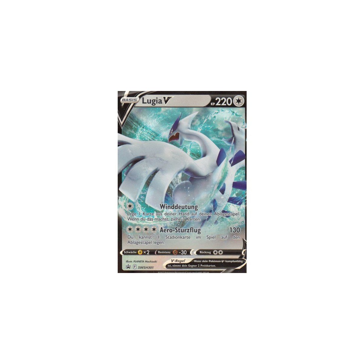 2023 Lugia V Card SWSH301 Black Star Promo Pokémon Pack Fresh NM