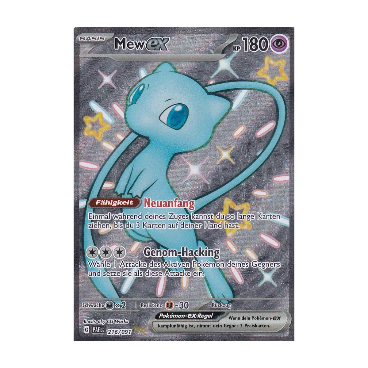 Mewex 216/091 Shiny Fullart Paldeas Schicksale Pokemon Karte kaufen