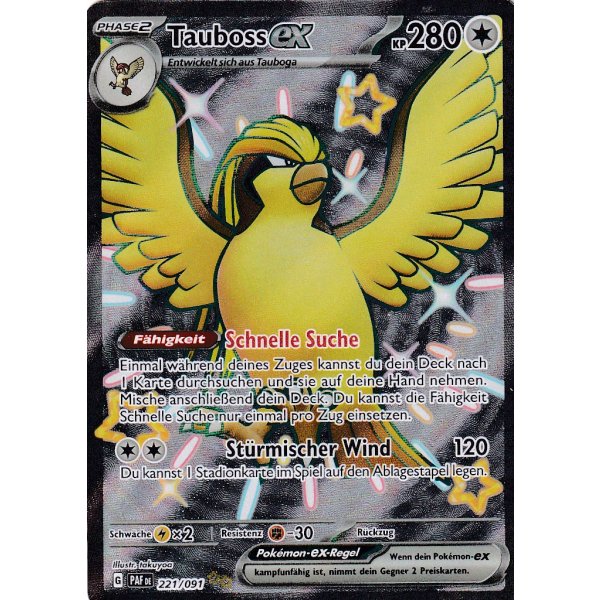 Tauboss-ex 221/091 Shiny Fullart
