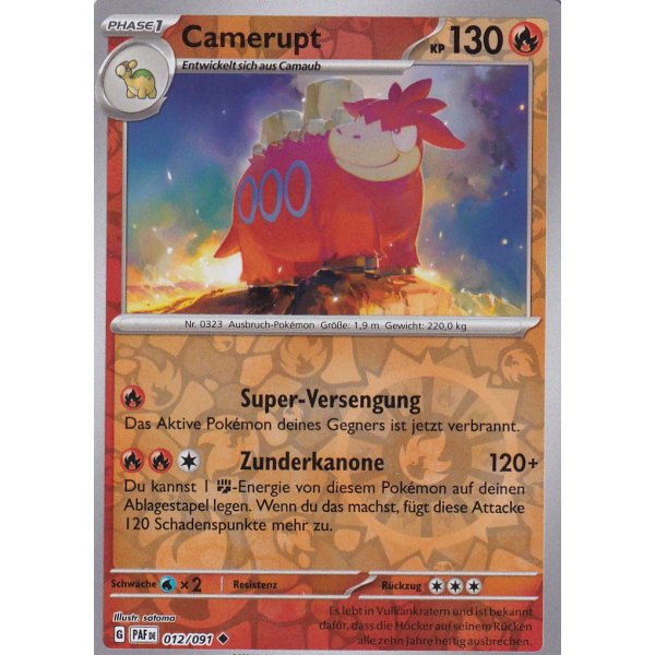 Camerupt 012/091 REVERSE HOLO