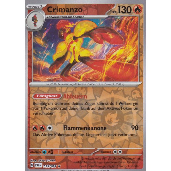 Crimanzo 015/091 Holo REVERSE HOLO