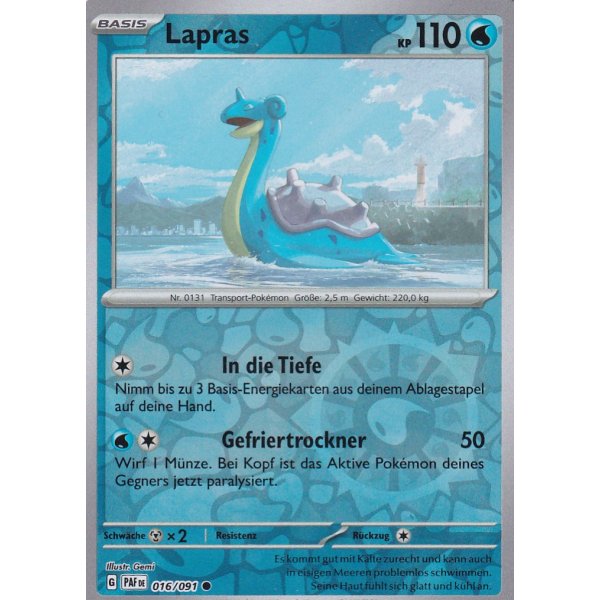 Lapras 016/091 REVERSE HOLO