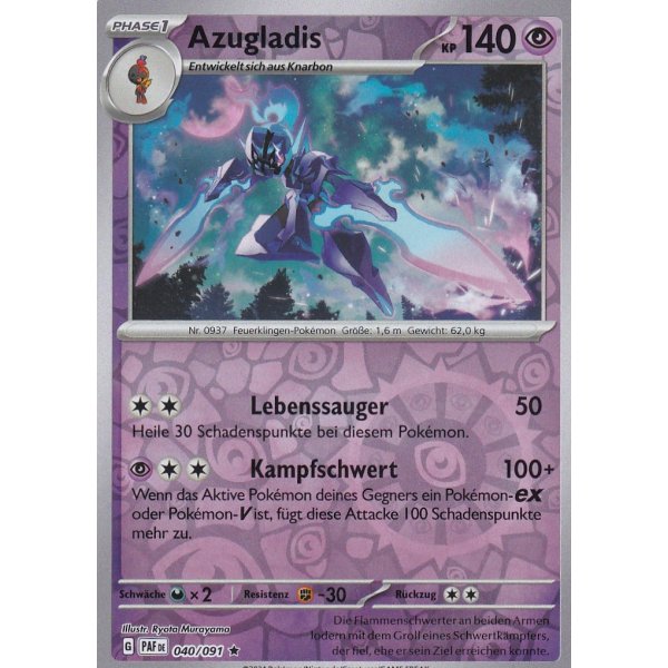 Azugladis 040/091 Holo REVERSE HOLO