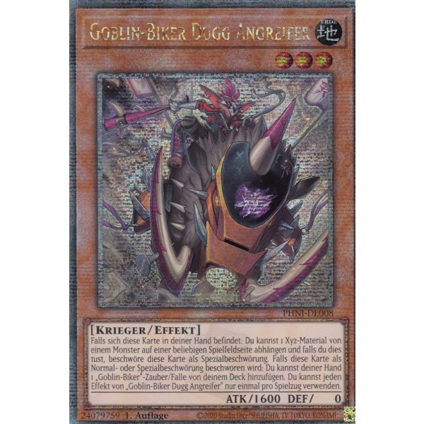 Goblin-Biker Dugg Angreifer (Quarter Century Secret Rare) PHNI-DE008-Quarter-Century-Secret-Rare