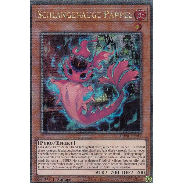 Schlangenauge Pappel (Quarter Century Secret Rare) PHNI-DE012-Quarter-Century-Secret-Rare