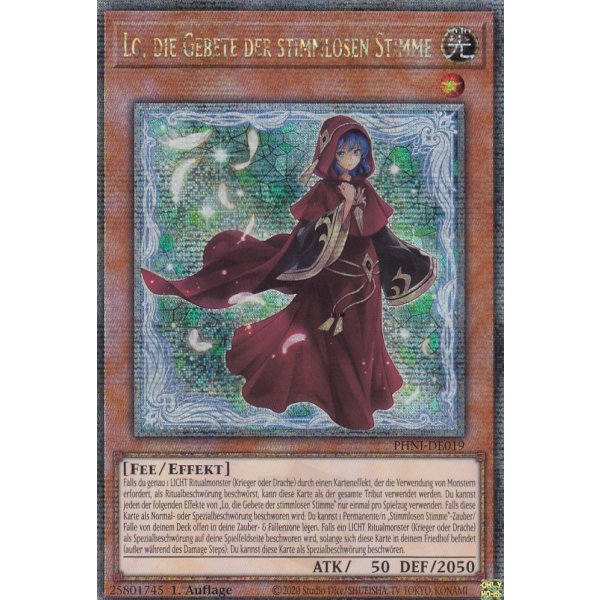 Lo, die Gebete der stimmlosen Stimme (Quarter Century Secret Rare) PHNI-DE019-Quarter-Century-Secret-Rare