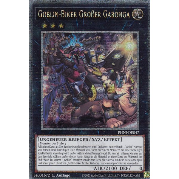 Goblin-Biker Gro&szlig;er Gabonga (Quarter Century Secret Rare) PHNI-DE047-Quarter-Century-Secret-Rare