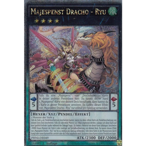 Majespenst Dracho - Ryu (Quarter Century Secret Rare) PHNI-DE049-Quarter-Century-Secret-Rare