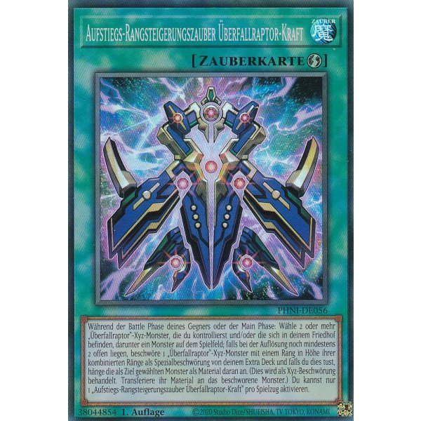 Aufstiegs-Rangsteigerungszauber &Uuml;berfallraptor-Kraft PHNI-DE056