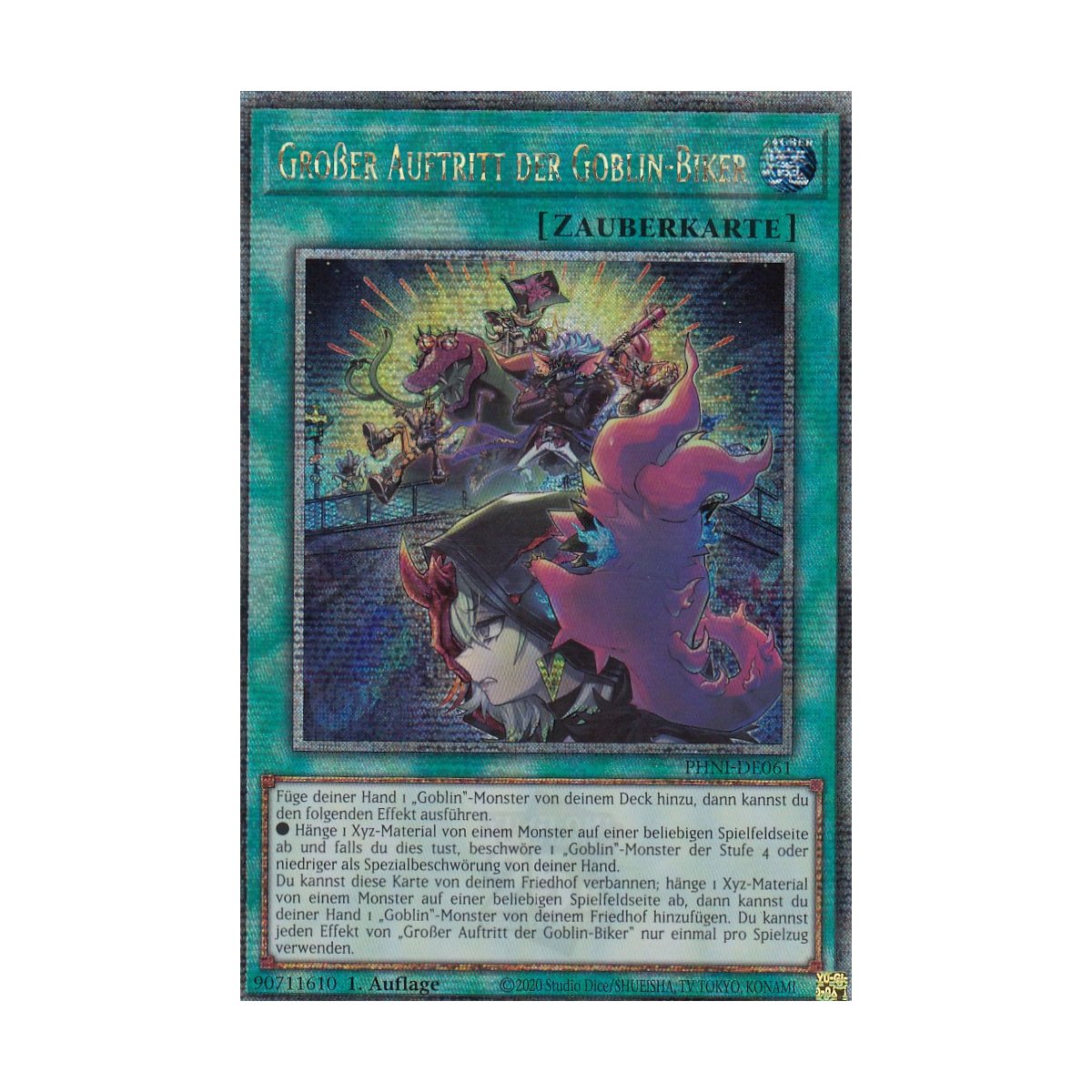 YU-GI-OH! Carta Singola "Goblin Biker Grand Entrance" - PHNI-EN061 - Secret Rare - 1ª Edizione. Imperdibile Per Il Tuo Mazzo!