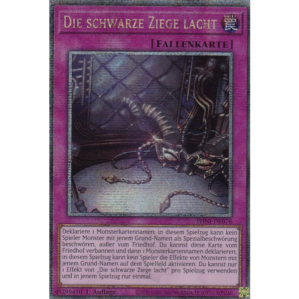 Die schwarze Ziege lacht (Quarter Century Secret Rare) PHNI-DE078-Quarter-Century-Secret-Rare