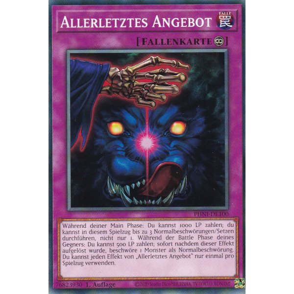 Allerletztes Angebot PHNI-DE100