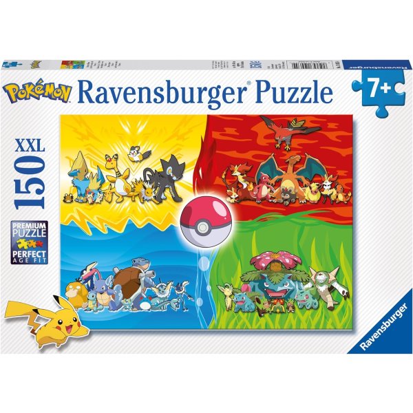 Pokemon - Pokemon Typen - Puzzle 150 XXL Teile