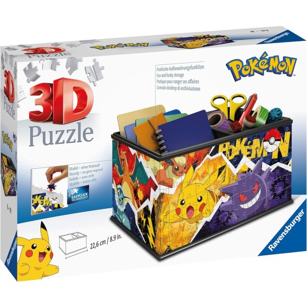 Pokemon - Aufbewahrungsbox - 3D Puzzle 216 Teile