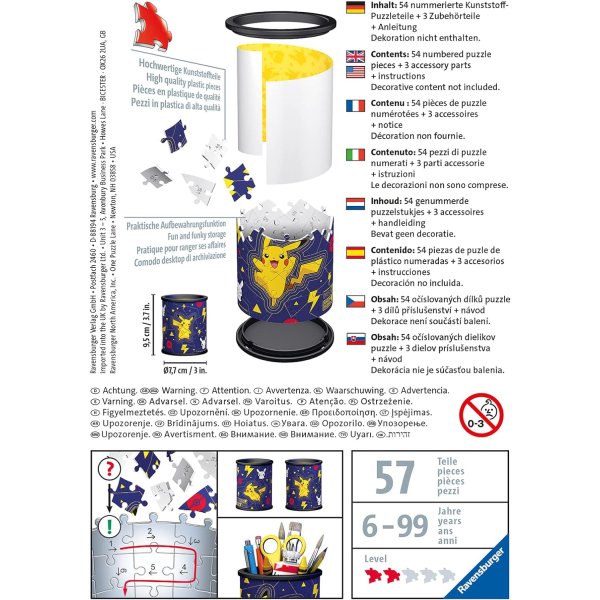 Pokemon - Utensilo Pokemon - 3D Puzzle 54 Teile
