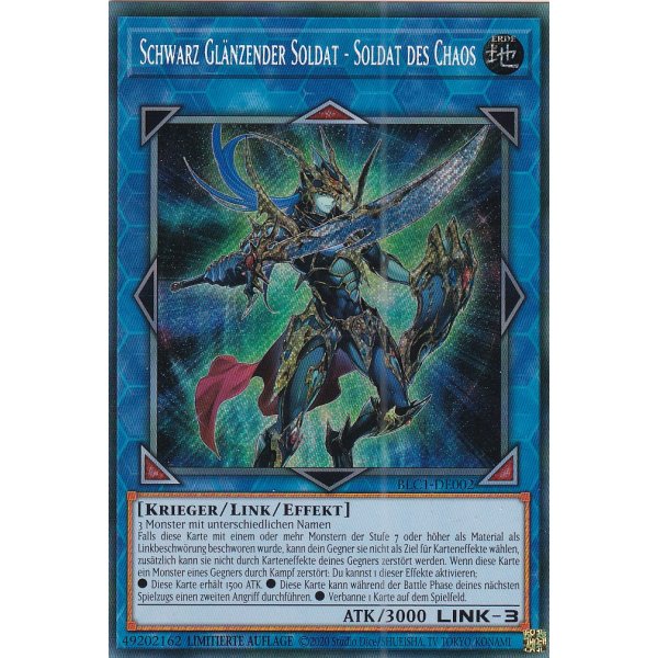 Schwarz Gl&auml;nzender Soldat - Soldat des Chaos BLC1-DE002