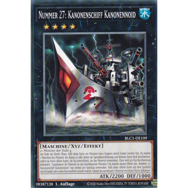 Nummer 27: Kanonenschiff Kanonennoid BLC1-DE109