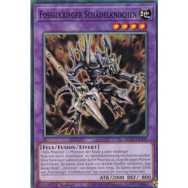 Fossilkrieger Sch&auml;delknochen BLC1-DE131