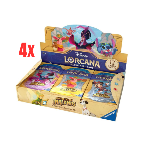 Disney Lorcana: Into the Inklands - sealed Case mit 4x Displays (englisch)