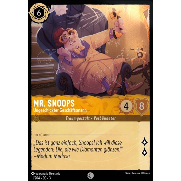 Mr. Snoops - Ungeschickter Gesch&auml;ftsmann  3INK-011-Holo