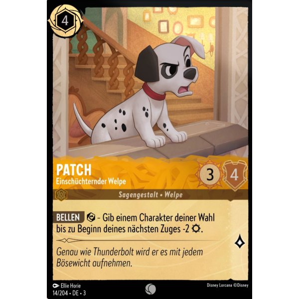 Patch - Einsch&uuml;chternder welpe  3INK-014-Holo
