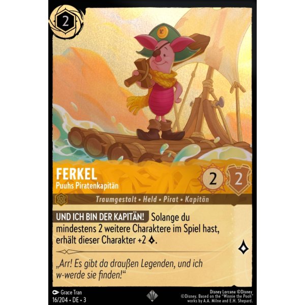 Ferkel - Puuhs Piratenkapit&auml;n  3INK-016-Holo