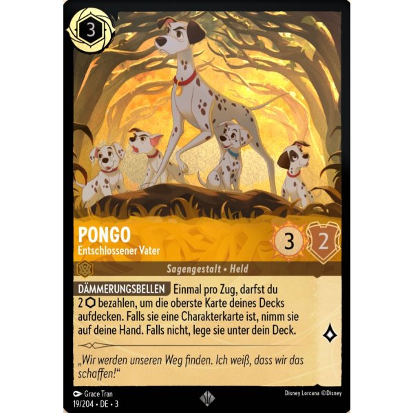 Pongo - Entschlossener Vater  3INK-019-Holo