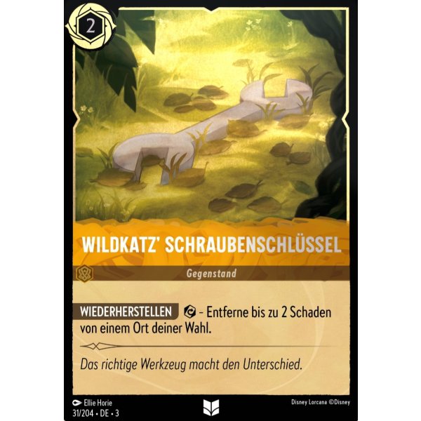 Wildkatz&acute; Schraubenschl&uuml;ssel 3INK-031-Holo