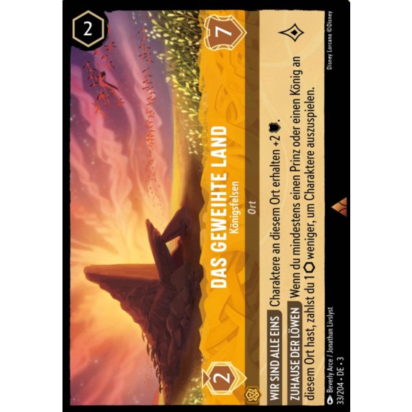 Das geweihte Land - K&ouml;nigsfelsen  3INK-033