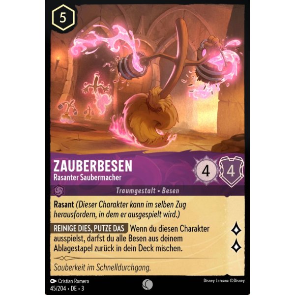 Zauberbesen - Rasanter Saubermacher  3INK-045-Holo