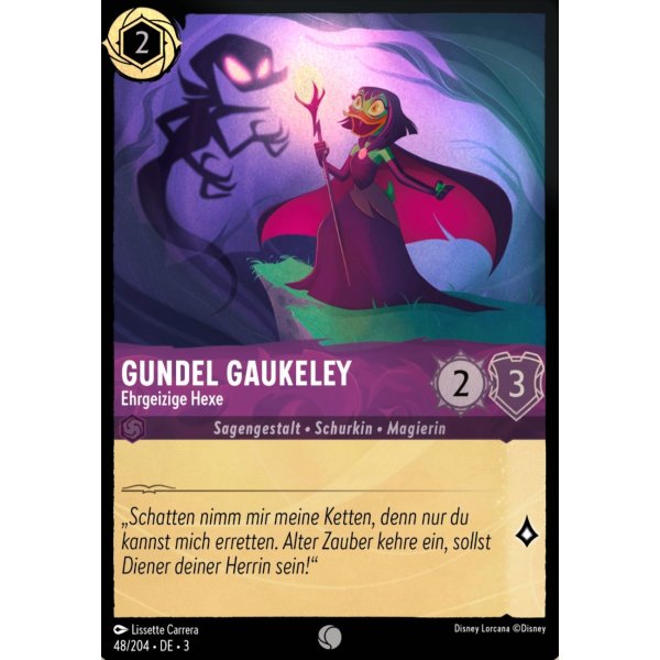 Gundel Gaukeley - Ehrgeizige Hexe 3INK-048-Holo