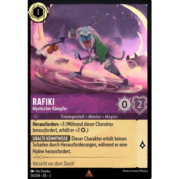 Rafiki - Mystischer K&auml;mpfer  3INK-054-Holo