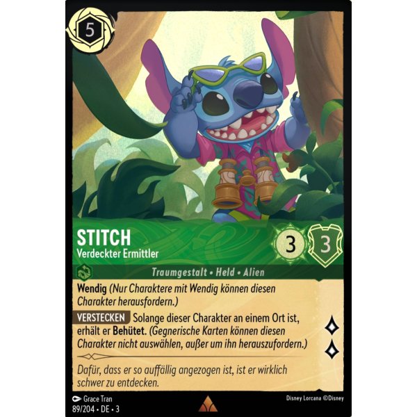 Stitch - Verdeckter Ermittler  3INK-089-Holo
