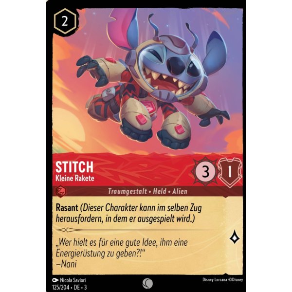 Stitch - Kleine Rakete  3INK-125