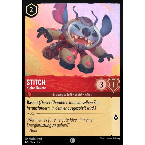 Stitch - Kleine Rakete  3INK-125-Holo