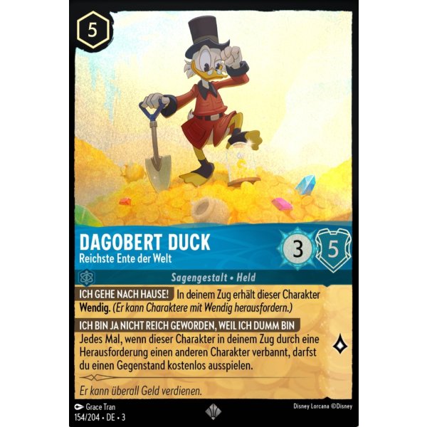 Dagobert Duck - Reichste Ente der Welt  3INK-154-Holo